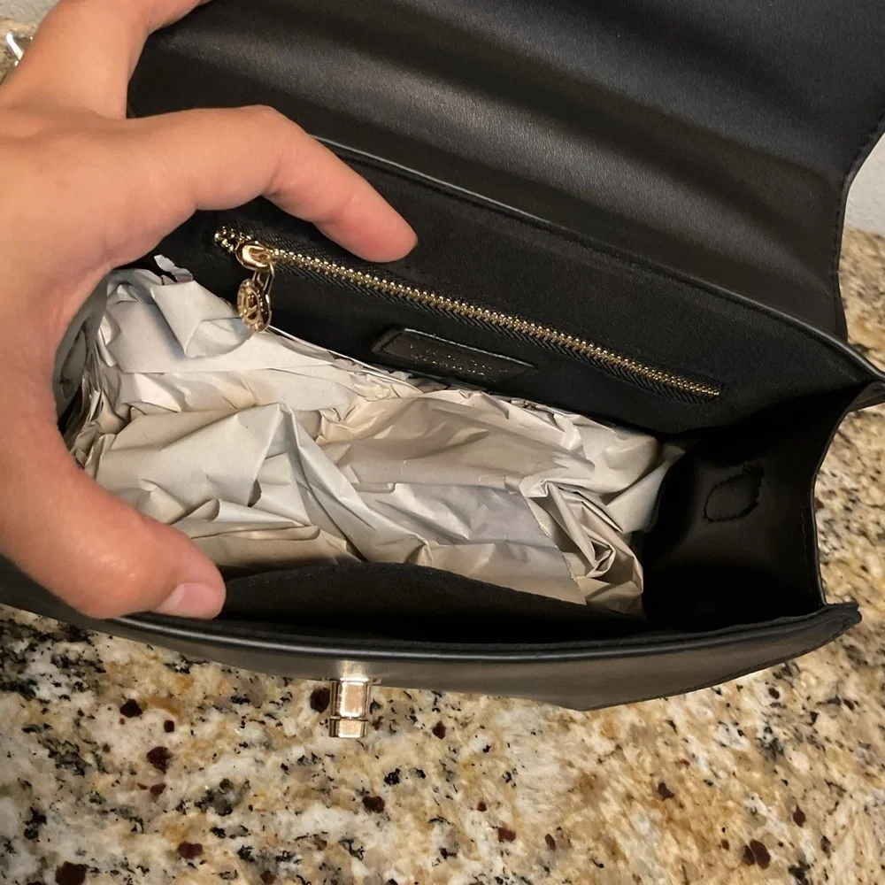 Valentino Orlandi Black Satchel with Wallet/Pouch NWT